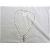Image 4 : Vintage Sterling Silver Cross with silver chain