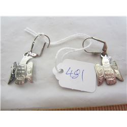 Vintage Sterling Silver Thunder Bird earrings