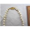 Image 3 : Beautiful Saltwater Strand of Pearls length 16 inches silver gold plated clasp
