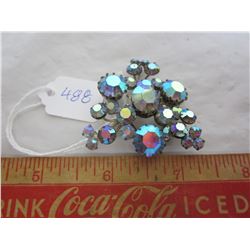 Vintage Triad Rhinestone Broach