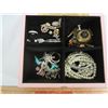 Image 1 : Vintage jewelry  box full of costume jewelry