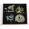 Image 3 : Vintage jewelry  box full of costume jewelry