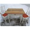 Image 2 : Antique Mennonite handmade table and 2 chairs