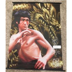 508 - 5 pack Fabric Bruce lee Posters (1 Shown) 30"x22"