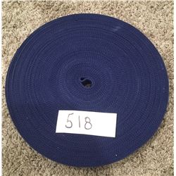 518 - Blue canvas belt material, 30 yards x 1.5" Wide