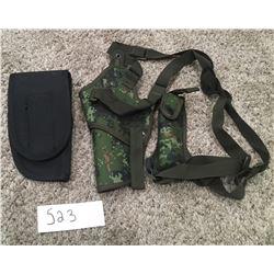 523 - 2 Nylon holsters (1 Hip, 1 shoulder)