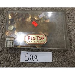 529 - Old Canadian army brass buttons