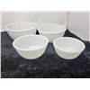 Image 1 : Set of 4 white Fire King bowls