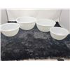 Image 2 : Set of 4 white Fire King bowls