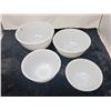 Image 3 : Set of 4 white Fire King bowls