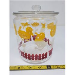 cookie jar (chip on lid)