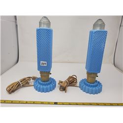 Pair of bedroom lamps (1940's)