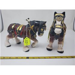 Pair of ceramic horses