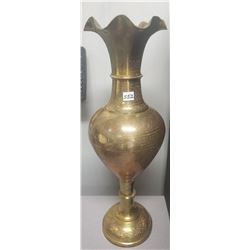 brass vases, 24" high