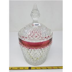 ruby edge diamond point biscuit barrel/ice bucket