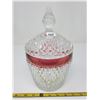 Image 1 : ruby edge diamond point biscuit barrel/ice bucket