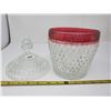 Image 4 : ruby edge diamond point biscuit barrel/ice bucket