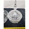 Image 3 : Crystal bowl & footed covered crystal dish
