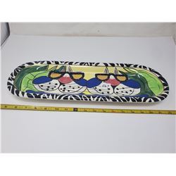 Kool Kat serving tray, ceramic, can hang on wall.