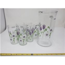 jug & 6 glasses