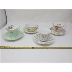 4 cups & saucers