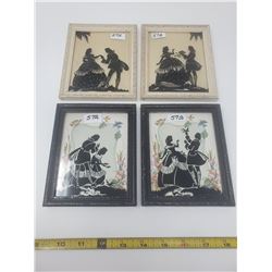 2 pair of silhouette pictures