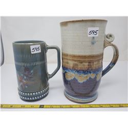2 steins (one Irish porcelain)