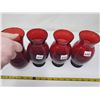 Image 2 : 4 ruby glass vases