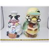 Image 1 : 2 cookie jars, cow & chicken (chicken has been repaired)