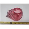 Image 2 : Cranberry color cat candle holder