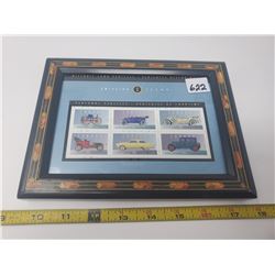 block stamps - framed vehicle stamps