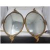 Image 1 : 2 convex glass picture frames (glass 19 x 13")