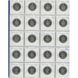 Complete Set Of 50 Cents 1968-1987- A Proof Like (1 With Cameo) And Specimen- A Nice Set