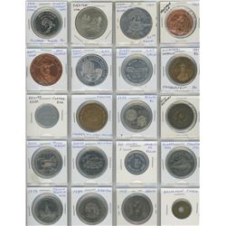 Lot Of 20 Different Trade Dollars, Medals & Tokens- Includes 1976 Swift Current Summer Games, Yorkto