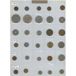 Lot Of 30 Different Scandinavian Coins From Denmark (Including 1891 1 Ore) Finland Norway And Sweden