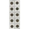Image 1 : Complete Set Of 10 Canadian George V Large Cents 1911-1920. Coins Grade F-15 To VF-30