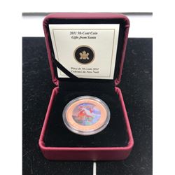 2011 Gifts From Santa 50 cents with Colourized Lenticular Effect. In case of issue. Only 21,387 sold