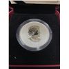Image 3 : 2013 Maple Leaf $10. Two sugar maple leaves by artist Pierre Leduc. .9999 pure silver. In case of is