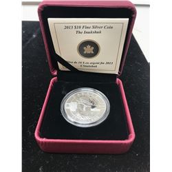 2013 Inukshuk $10. .9999 pure silver. In case of issue. Only 38,843 sold. Proof.