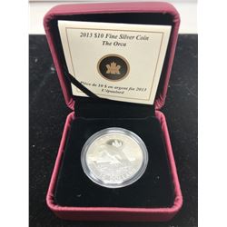 2013 Orca $10. .9999 pure silver. In case of issue. Only 30,834 sold. Proof.