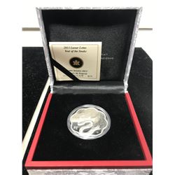 2013 Lunar Lotus Year of the Snake $15. .9999 pure silver. In case of issue. Proof.