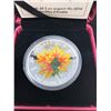 Image 3 : 2014 Colourized Maple Leaves $20. A beautiful colourized sugar maple leaf coin by artist Celia Godki