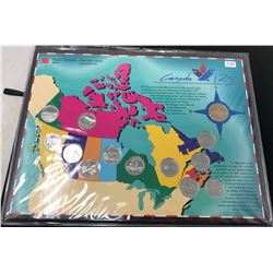 Complete set of 13 1992 Canada’s Provincial 25 cents, one from each province, plus a 1992 Confederat