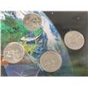 Image 2 : Complete set of 12 2000 Canadian Millennium 25 cents. All coins Uncirculated and housed in a large c