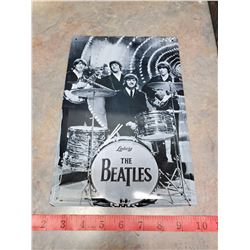The Beatles tin sign
