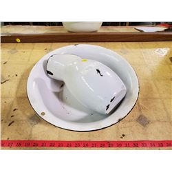 enamel pitcher & basin