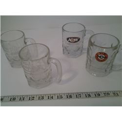 4 A&W mugs
