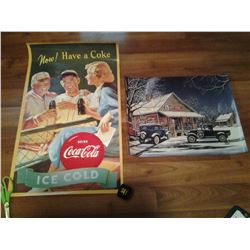 2 Coca-Cola advertisements