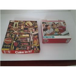 2 Coca-Cola puzzles in box