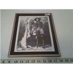 framed picture, Buffalo Bill Cody & Sitting Bull 1885